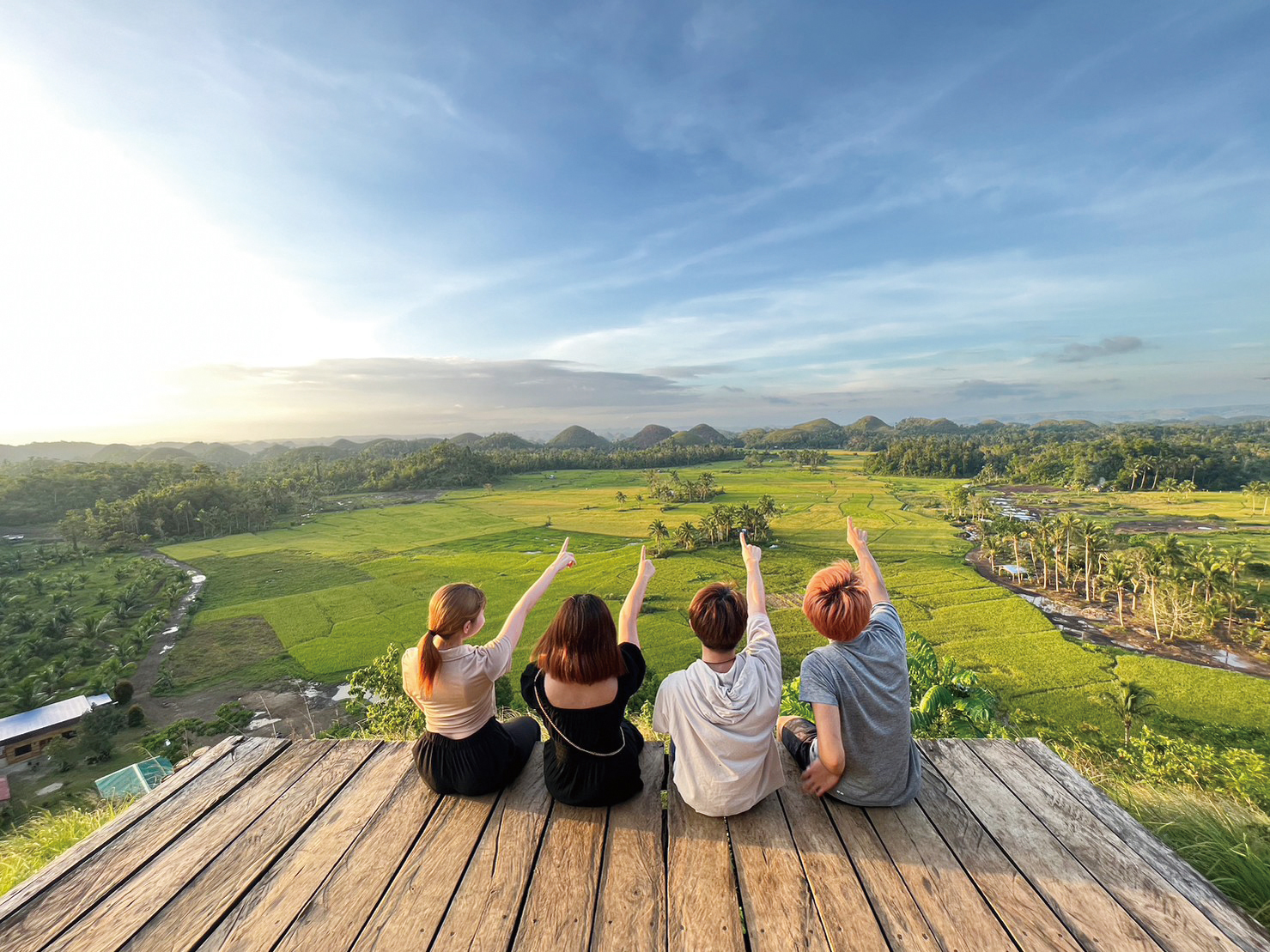 語学留学の様子