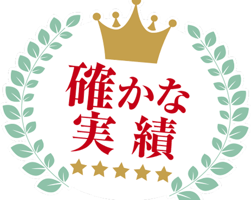 確かな実績