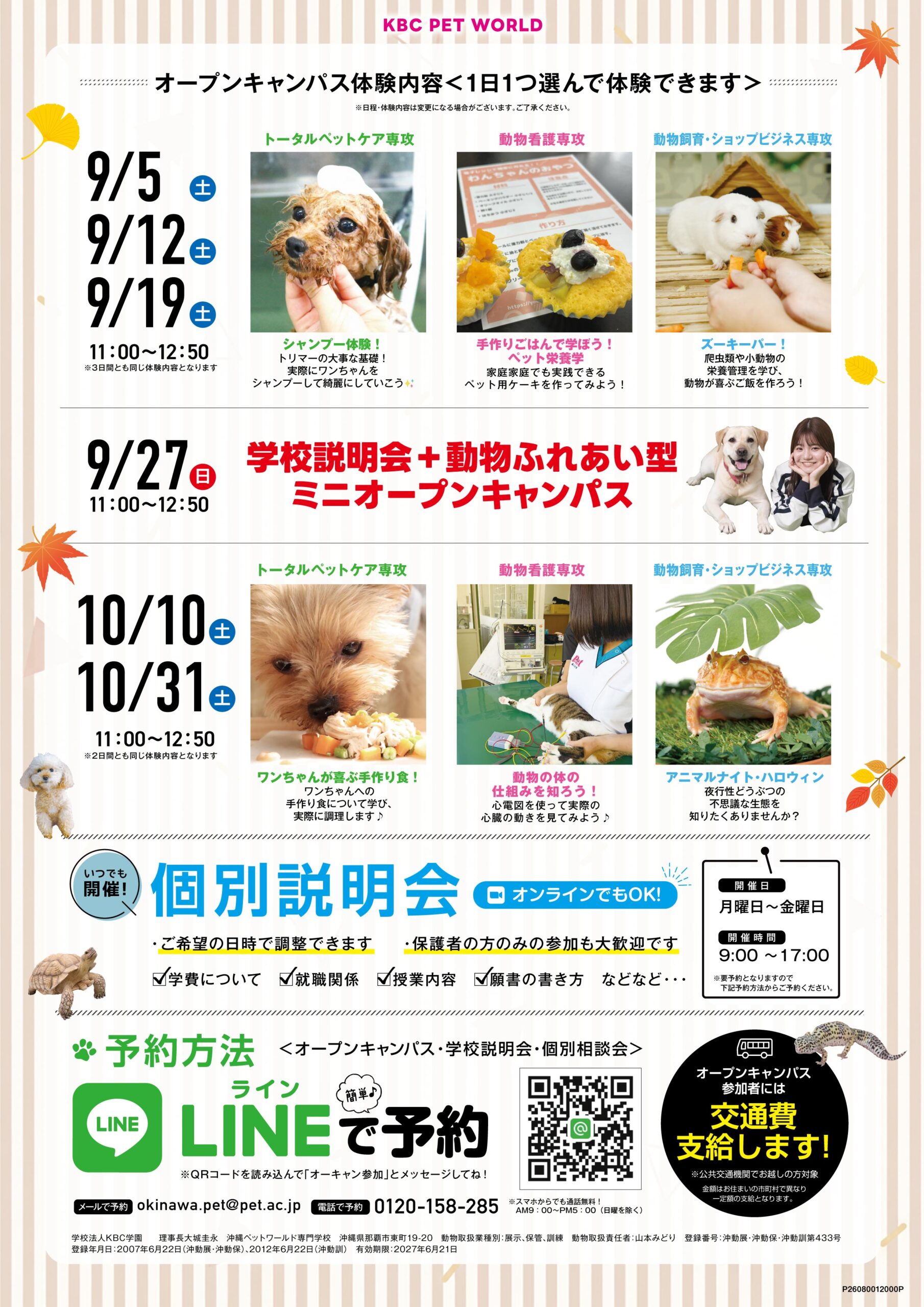 2026年9・10月オーキャン案内